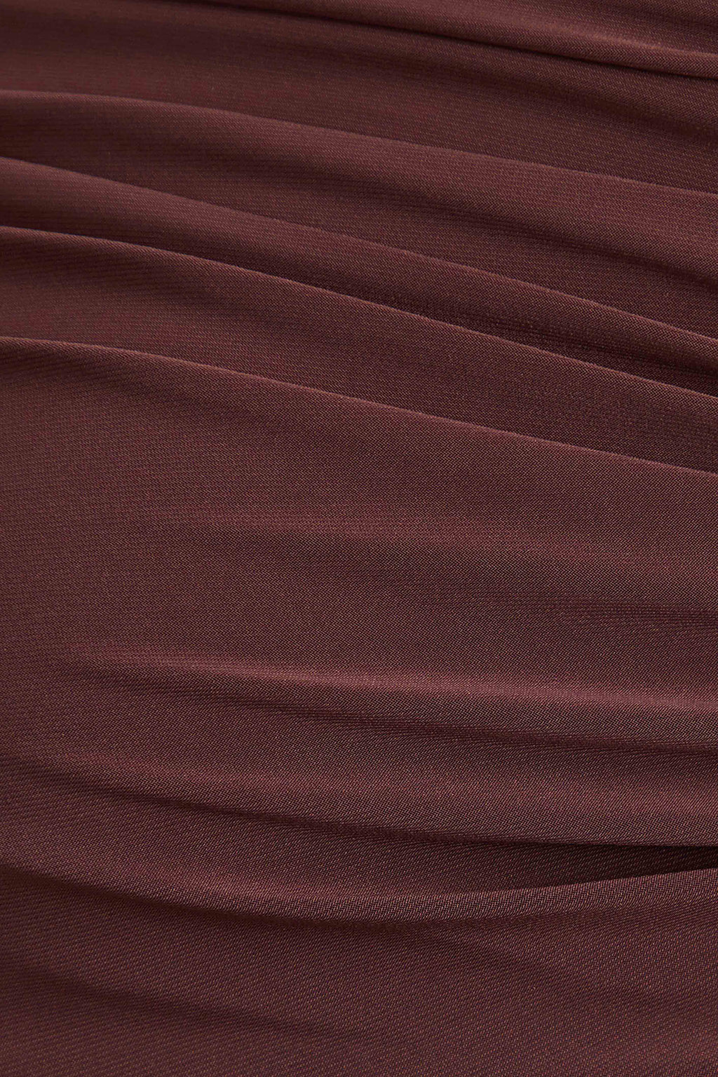 Cyra Brown Asymmetric-Neck Maternity Maxi Dress With Sash – back view