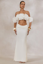 Driftly | Skirt Women's White Maxi