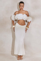 Driftly | Skirt Women's White Maxi