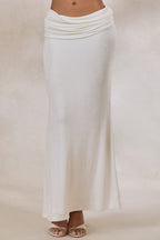 Driftly | Skirt Women's White Maxi