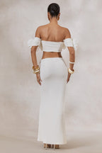 Driftly | Skirt Women's White Maxi