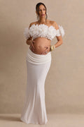 Driftly | Skirt Women's White Maxi