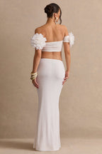 Driftly | Skirt Women's White Maxi