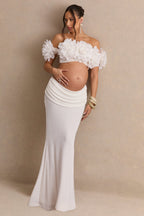 Driftly | Skirt Women's White Maxi