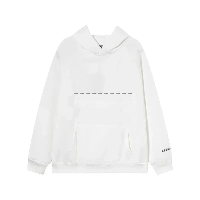 Light grey oversized hoodie, front view