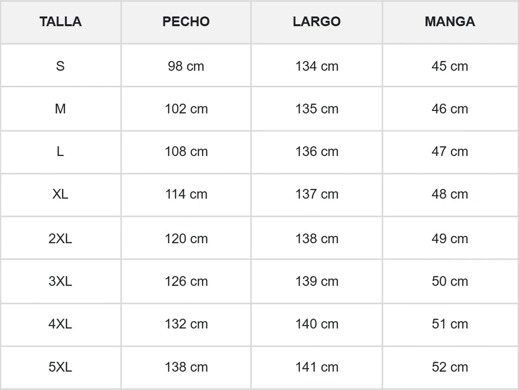 Size chart for elegant wide-leg jumpsuit