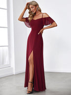 Driftly | Dress Women's Maxi Off-Shoulder - Chiffon