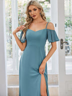 Driftly | Dress Women's Maxi Off-Shoulder - Chiffon