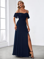 Driftly | Dress Women's Maxi Off-Shoulder - Chiffon