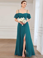Driftly | Dress Women's Maxi Off-Shoulder - Chiffon