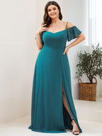 Driftly | Dress Women's Maxi Off-Shoulder - Chiffon