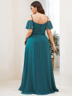 Driftly | Dress Women's Maxi Off-Shoulder - Chiffon