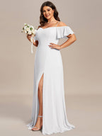 Driftly | Dress Women's Maxi Off-Shoulder - Chiffon