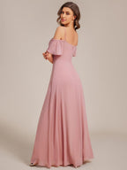Driftly | Dress Women's Maxi Off-Shoulder - Chiffon