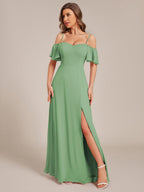 Driftly | Dress Women's Maxi Off-Shoulder - Chiffon