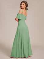 Driftly | Dress Women's Maxi Off-Shoulder - Chiffon