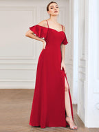 Driftly | Dress Women's Maxi Off-Shoulder - Chiffon