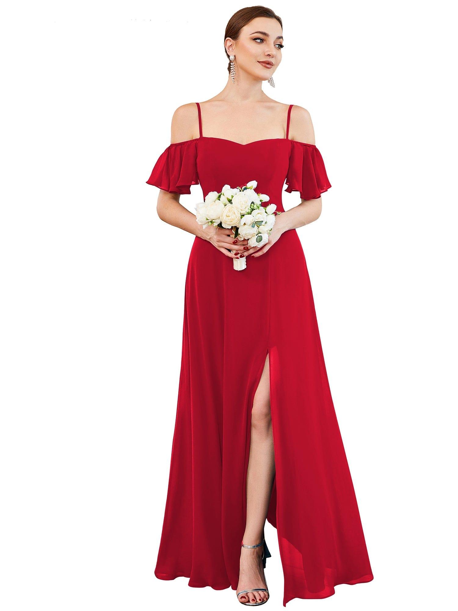 Driftly | Dress Women's Maxi Off-Shoulder - Chiffon