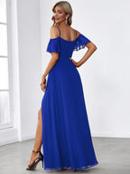 Driftly | Dress Women's Maxi Off-Shoulder - Chiffon