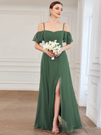 Driftly | Dress Women's Maxi Off-Shoulder - Chiffon
