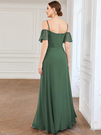 Driftly | Dress Women's Maxi Off-Shoulder - Chiffon