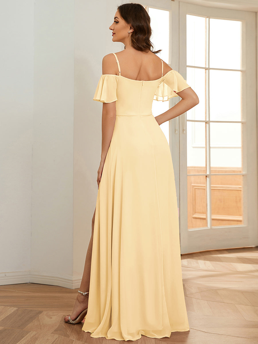 Driftly | Dress Women's Maxi Off-Shoulder - Chiffon