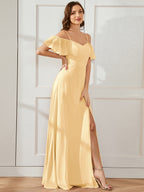 Driftly | Dress Women's Maxi Off-Shoulder - Chiffon