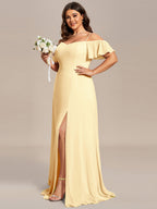 Driftly | Dress Women's Maxi Off-Shoulder - Chiffon