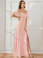 Driftly | Dress Women's Maxi Off-Shoulder - Chiffon
