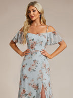 Driftly | Dress Women's Maxi Off-Shoulder - Chiffon