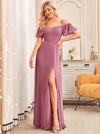 Driftly | Dress Women's Maxi Off-Shoulder - Chiffon