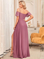 Driftly | Dress Women's Maxi Off-Shoulder - Chiffon