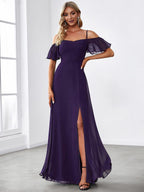 Driftly | Dress Women's Maxi Off-Shoulder - Chiffon