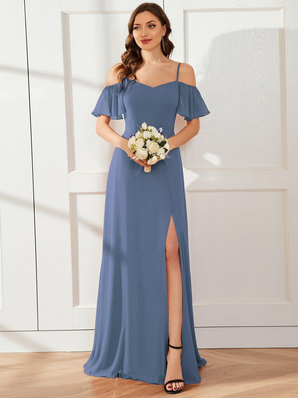 Driftly | Dress Women's Maxi Off-Shoulder - Chiffon