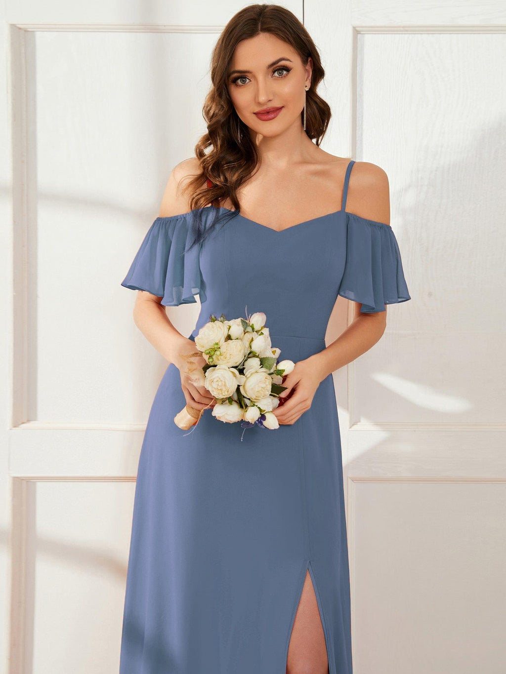 Driftly | Dress Women's Maxi Off-Shoulder - Chiffon