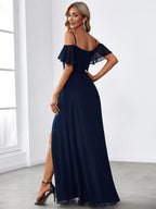 Driftly | Dress Women's Maxi Off-Shoulder - Chiffon
