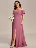 Driftly | Dress Women's Maxi Off-Shoulder - Chiffon
