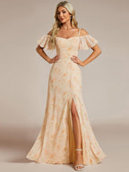 Driftly | Dress Women's Maxi Off-Shoulder - Chiffon
