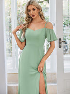 Driftly | Dress Women's Maxi Off-Shoulder - Chiffon
