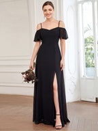 Driftly | Dress Women's Maxi Off-Shoulder - Chiffon