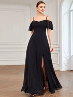 Driftly | Dress Women's Maxi Off-Shoulder - Chiffon