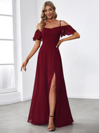 Driftly | Dress Women's Maxi Off-Shoulder - Chiffon