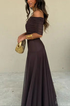 Driftly | Dress Women's Maxi One-Shoulder - Polyester