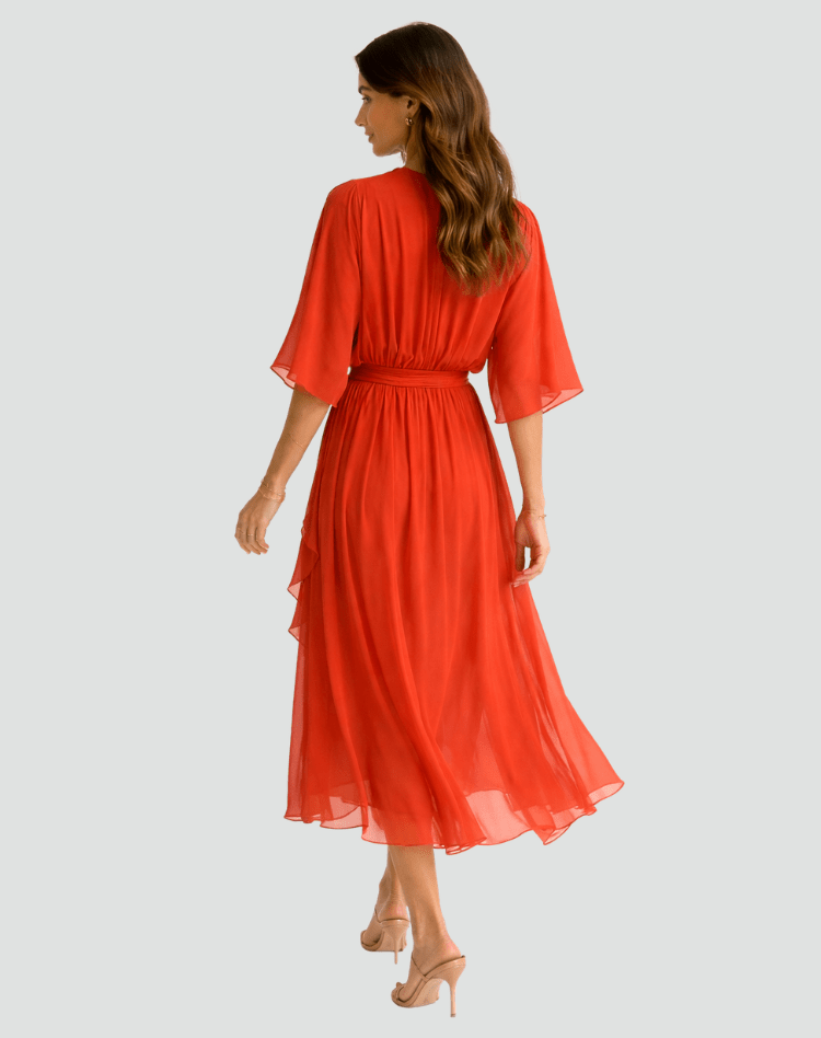 Driftly | Dress Women's Midi Elegant - Polyester