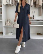 Driftly | Dress Women's Midi Oversized - Cotton