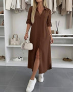 Driftly | Dress Women's Midi Oversized - Cotton