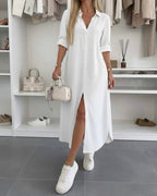 Driftly | Dress Women's Midi Oversized - Cotton