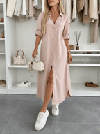 Driftly | Dress Women's Midi Oversized - Cotton