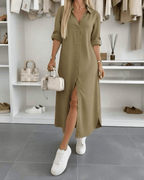 Driftly | Dress Women's Midi Oversized - Cotton