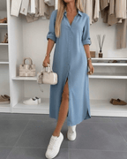 Driftly | Dress Women's Midi Oversized - Cotton